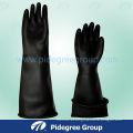Black High Risk Gloves Beaded Cuff For Heavy Duty Industrial